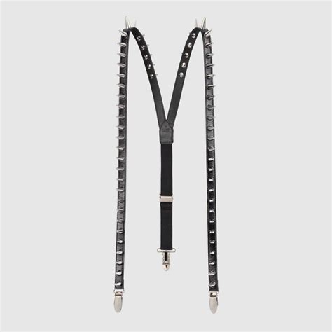 gucci suspenders fake|gucci black studded suspenders.